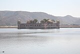 Jal Mahal under restoration, as seen in February 2008