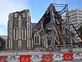 Die Ruine der anglikanischen ChristChurch Cathedral (der weitgehend erhaltene Bau soll nach einem Beschluss der Diözese von 2017 wiederhergestellt werden)