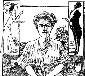 With Helen Herron Taft and "Ned, the Haughty Butler," June 25, 1908