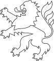 Nichtamtliches Wappenzeichen (Hessenzeichen) in weißer Ausführung