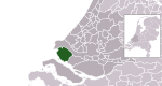 Location of Voorne aan Zee