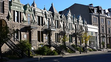 Houses on Sherbrooke Street East