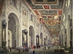 Interior of the San Giovanni in Laterano in Rome (no date), oil on canvas, 74 x 100 cm., Pushkin State Museum of Fine Arts