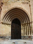 Gateway into Orihuela Cathedral in Orihuela, Spain