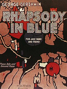 An image depicting the original sheet cover for Rhapsody in Blue