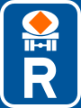 Reserved for vehicles transporting dangerous substances