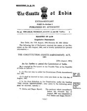 The Constitution of India (10th Amendment) Act 1961