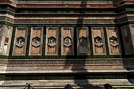 Relieves del campanile de Santa Maria del Fiore, Florencia, Andrea Pisano, 1341.