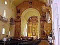 Main altar (nave) of the Basilica of Bom Jesus, famous throughout the Roman Catholic world for the casket of Saint Francis Xavier located in a nave (not seen in picture) beside the main altar
