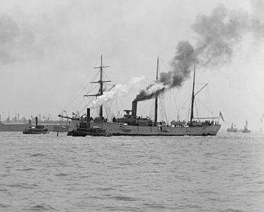 SMS Seeadler, a German Imperial Navy unprotected cruiser.