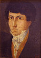 Self-portrait, oil painting; circa 1823