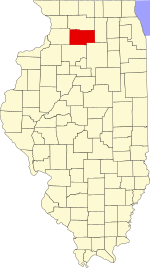 Lee County's location in Illinois