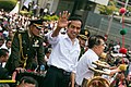 Joko Widodo di arak-arakan setelah pengambilan sumpah jabatan