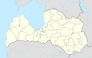 Locations of the 2019 Latvian Higher League teams
