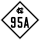 North Carolina Highway 95A marker