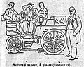 Serpollet steam car did not finish Le Petit Journal – Contest for Horseless Carriages, Paris-Rouen. Le Petit Journal Sunday 22 July 1894