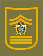 Insignia de SC Subcomisario de la Policía Nacional.