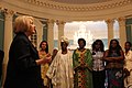 Image 5In 2012, Ambassador-at-Large for Global Women's Issues Melanne Verveer greets participants in an African Women's Entrepreneurship Program at the State Department in Washington, D.C. (from Entrepreneurship)