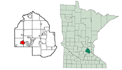 Location of Mound within Hennepin County, Minnesota