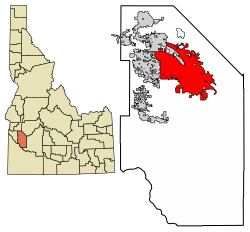 Location within Ada County