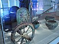 Ruedas de radios en el antiguo carro etrusco de Monteleone , segundo cuarto del siglo VI a. C.