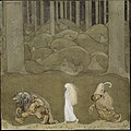 Image 8 The Princess and the Trolls Illustration: John Bauer The Princess and the Trolls, by John Bauer (1882–1918), was painted as an illustration for "The Changeling", a short story by Helena Nyblom. A watercolour held by the Nationalmuseum in Stockholm, it was first published in the 1913 edition of the anthology Among Gnomes and Trolls. It shows the princess Bianca Maria between two trolls in a forest. Bauer's illustrations of fairy tales and children's stories made him a household name in his native Sweden, and shaped perceptions of many fairy tale characters. More selected pictures