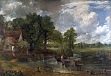 John Constable, 1821, The Hay Wain, one of Constable's large "six footers"