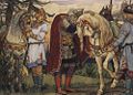 Oleg le Sage disant au revoir à son cheval (Viktor Vasnetsov, 1899)