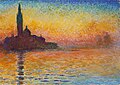 Saint-Georges majeur au crépuscule, por Monet (1912).