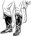 Stivali assiani (in voga nel XIX secolo in ambito militare)