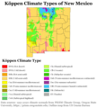 Image 8Köppen climate types of New Mexico, using 1991–2020 climate normals (from New Mexico)