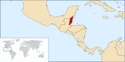 Location of Honduras thuộc Anh (1862–1973) Belize (1973–1981)