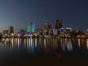 Skyline of Rochester in 2019