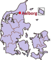 Cathair Aalborg - suíomh