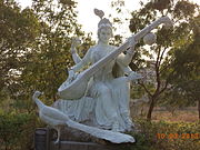 Statue of Saraswati at Fine Arts College