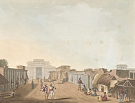A Street Leading to the Palace Of Bangalore by James Hunter (d.1792) (the gateway in the end is on the right side of next 2 photos)