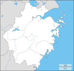Xiangshan در چجیانگ واقع شده