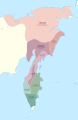 Map of the Chukotko-Kamchatkan languages
