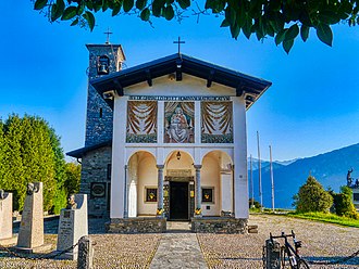 Santuario di Madonna di Ghisallo auf der Passhöhe