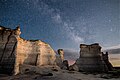 Milky Way over Monument Rocks, Kansas, US (from Kansas)