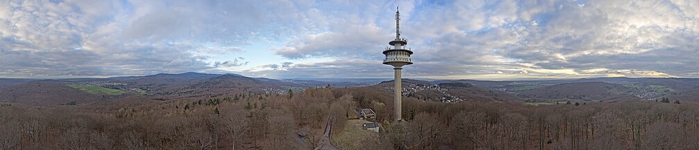 360°–Panoramaaufnahme vom vierten Atzelbergturm