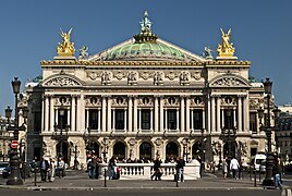 A Ópera Garnier, em Paris, França.