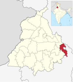 Location in Punjab
