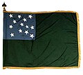 Image 24A c.1775 flag used by the Green Mountain Boys (from Vermont)