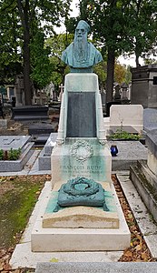 Grave on Montparnasse Cemetery, sculpture by Paul Cabet, 1856