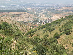 Vista da aldeia de Dereli
