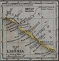 Image 32Map of Liberia Colony in the 1830s, created by the ACS, and also showing Mississippi Colony and other state-sponsored colonies. (from Liberia)
