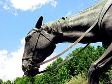 Росинант. Фрагмент памятника Сервантесу в Мадриде, скульптор Лоренцо Кулло Валера, 1930.