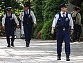 TMPD patrol officers outside Yasukuni Shrine