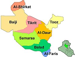 Distrikter i provinsen Salah ad Din